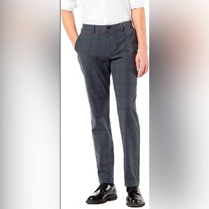 NWT Dockers Men’s Smart 360 Flex Tapered Fit Gray Plaid Chino Pants~32x32~$78